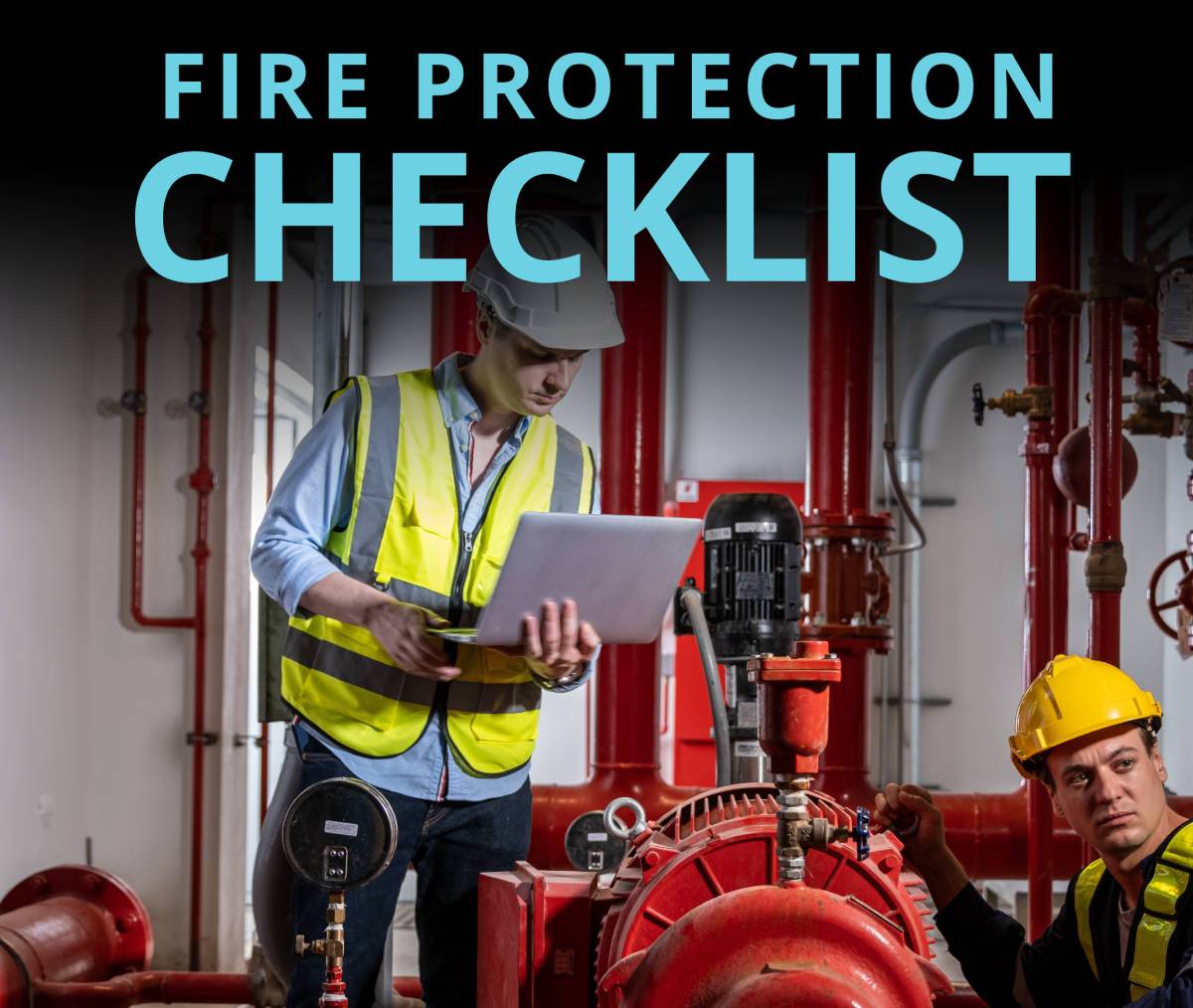 Maintenance professional opening exhaust hood with IKECA certification badge overlayed